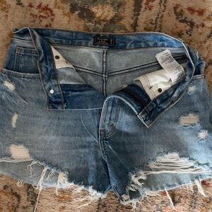 Abercrombie & Fitch Distressed Jean Shorts